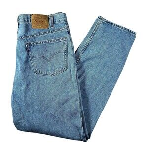 Vintage Levis 550 Relaxed Fit Jeans Mens 40x34 Blue Denim Light Wash USA 90's